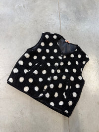 DOTS Weste Teddy schwarz/weiß