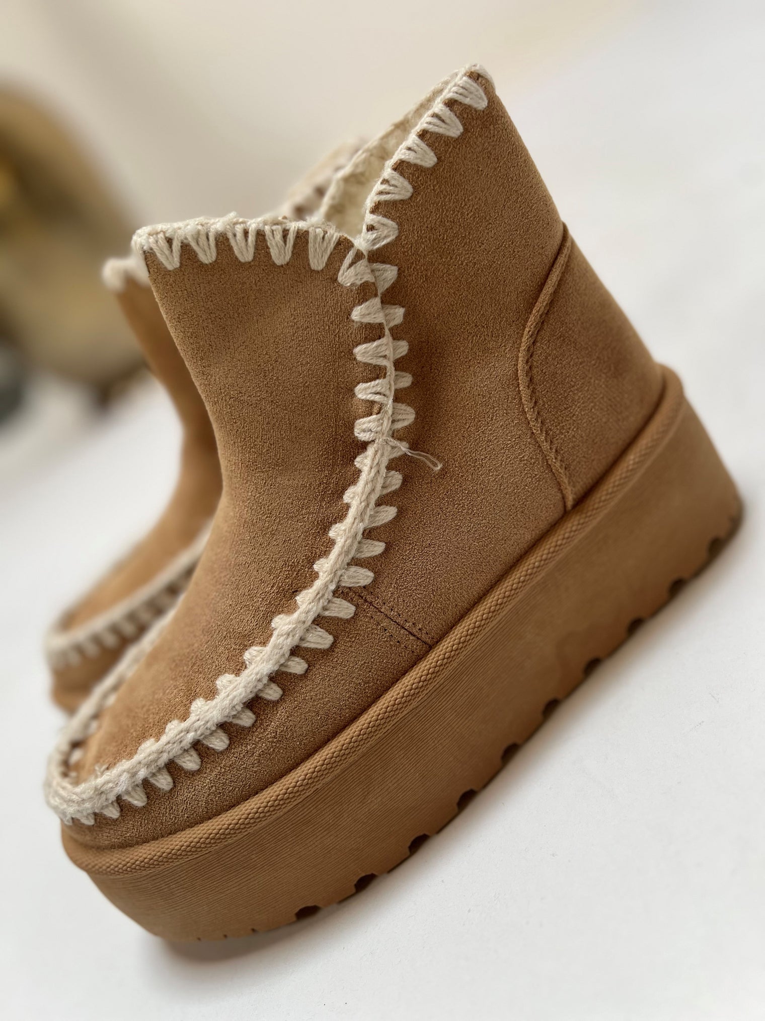 Plateau Boots COZY CAMEL