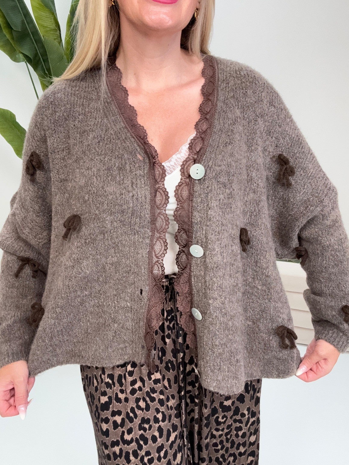 Strickjacke MOKKA BOW