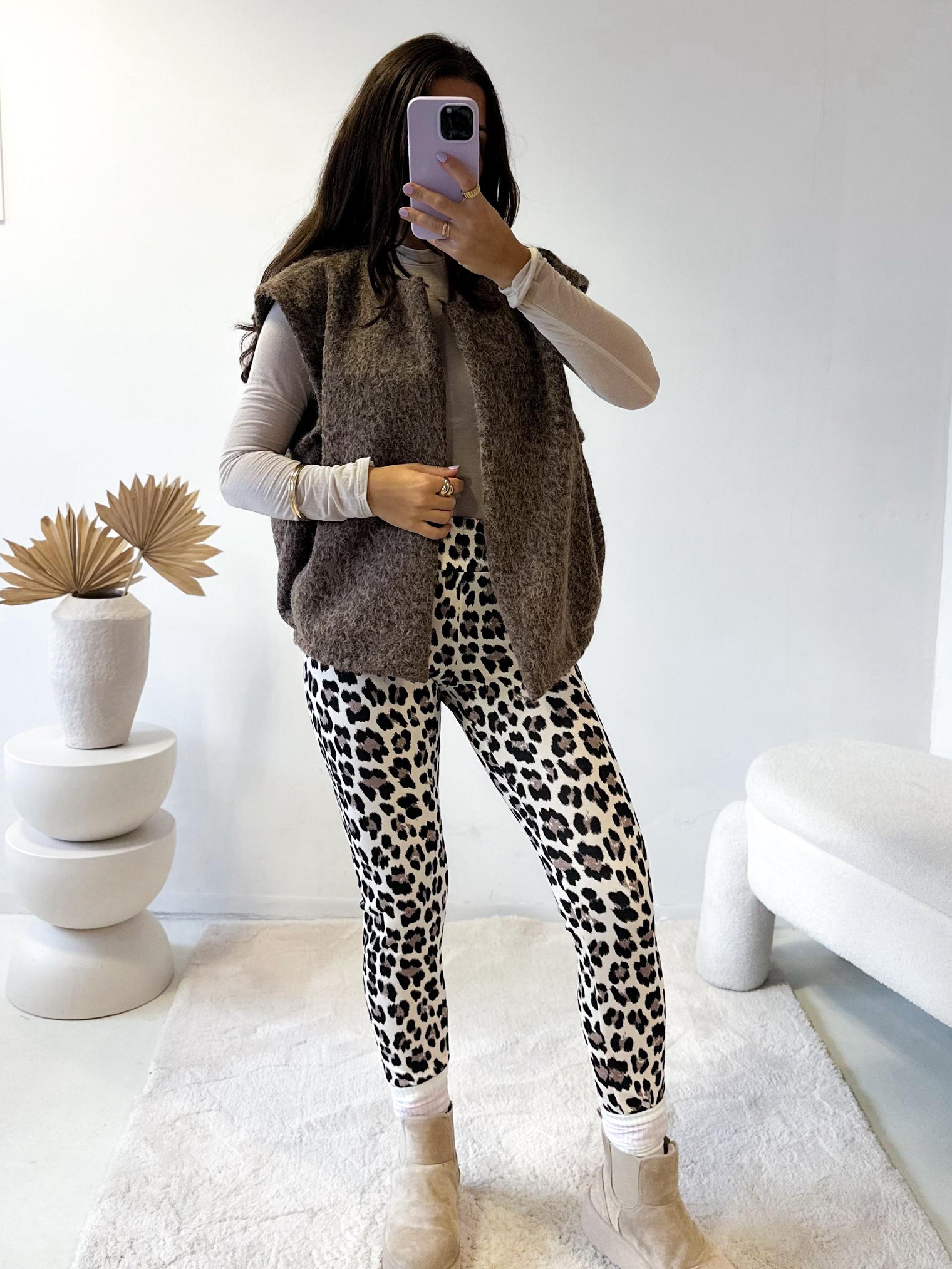 Leggings Leo Cozy Winter Creme