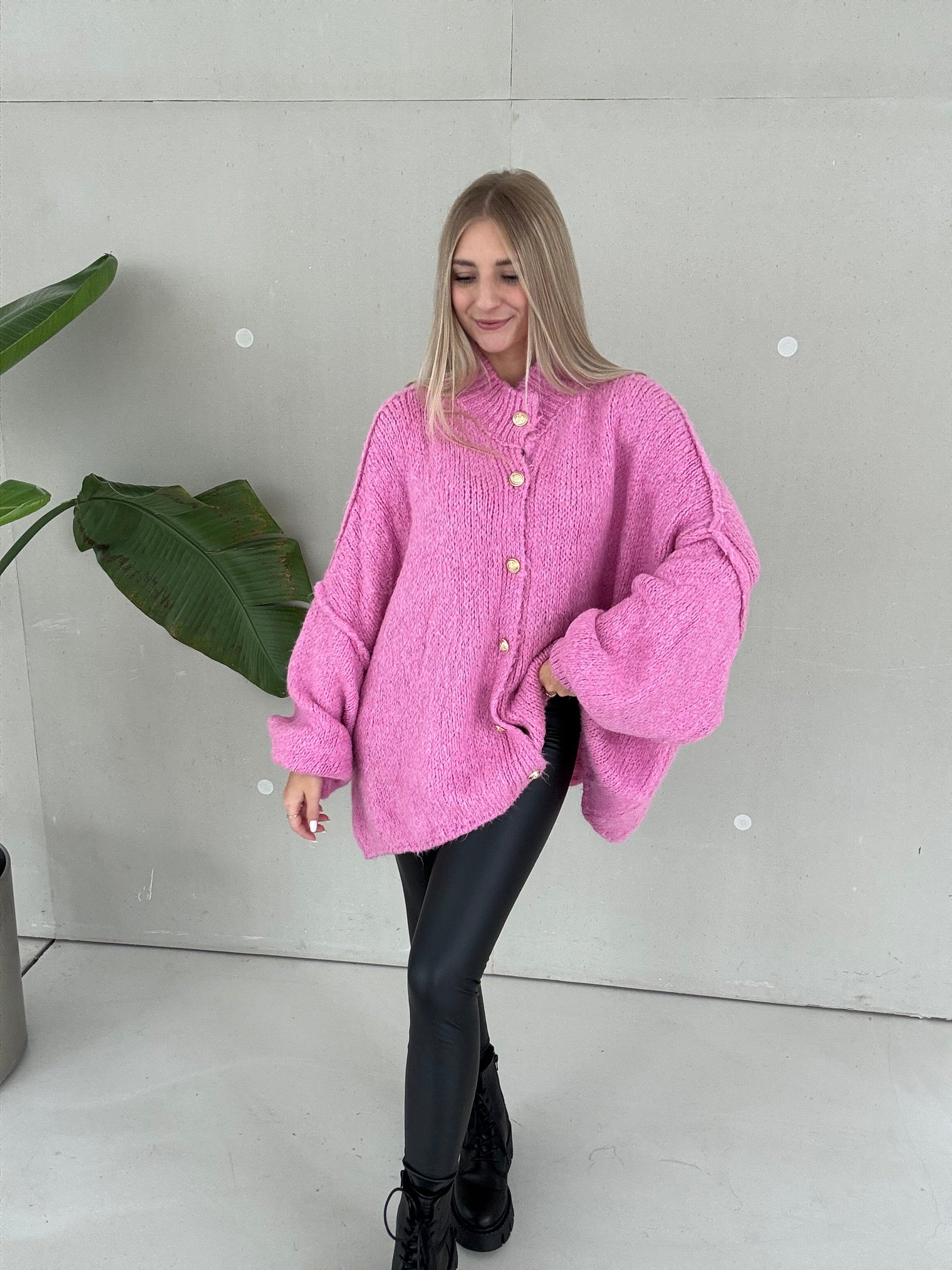 Strickjacke SUPER SOFT Candy pink