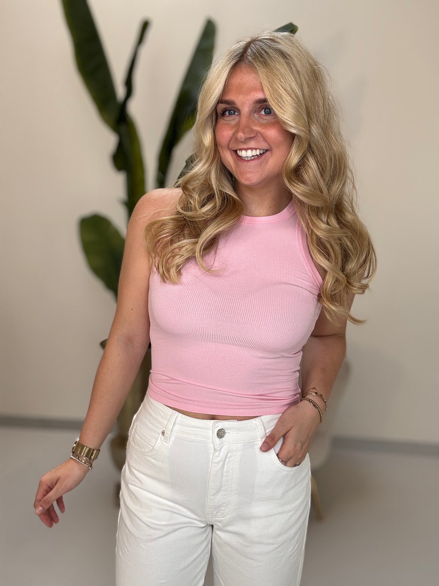 Stretch Top BEST BASIC EVER soft pink