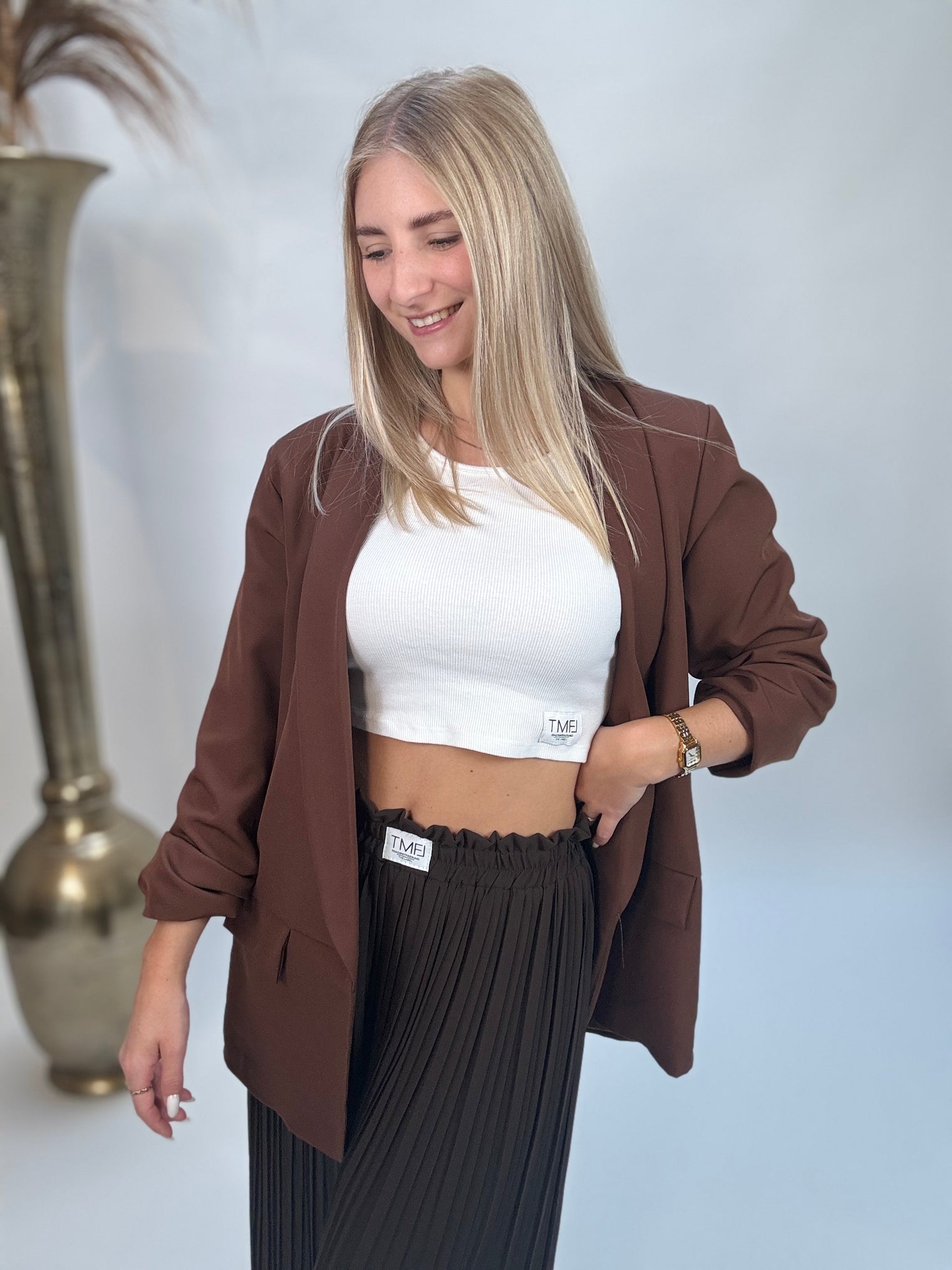 Blazer BASIC LOVE chocolate