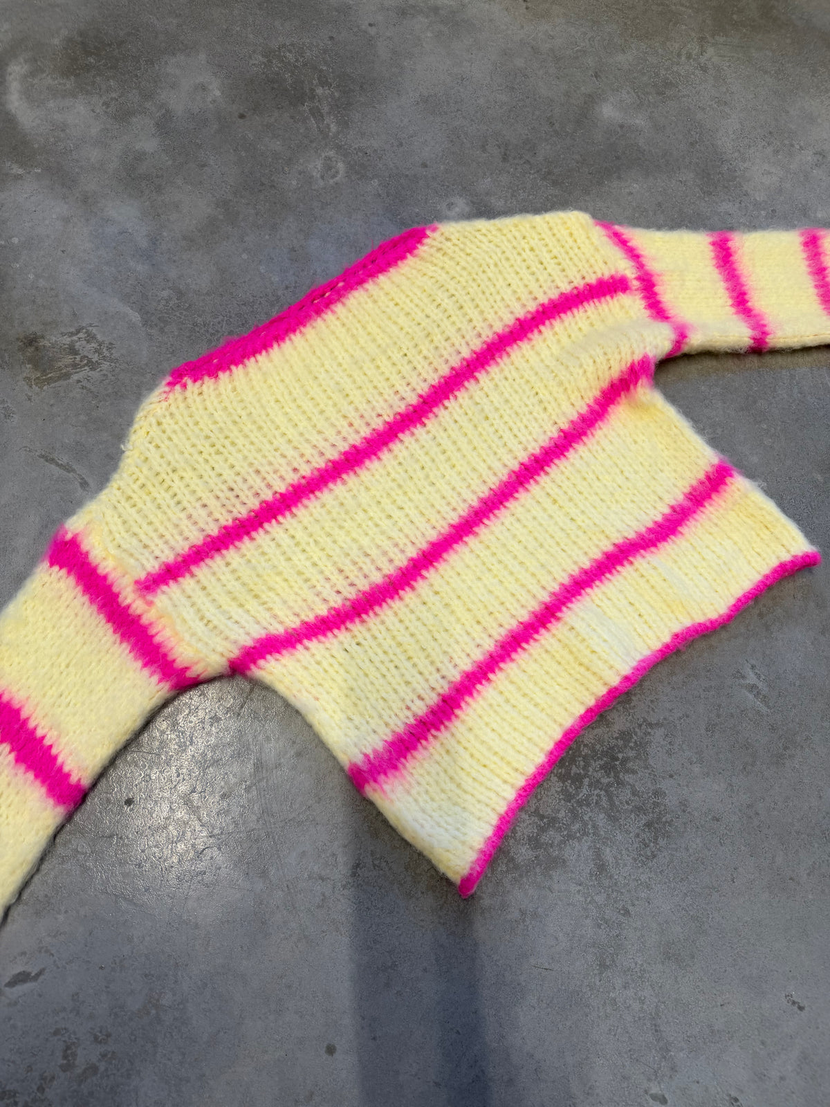 Kuscheliger Strickpullover COZY DREAM buttermilk/hotpink