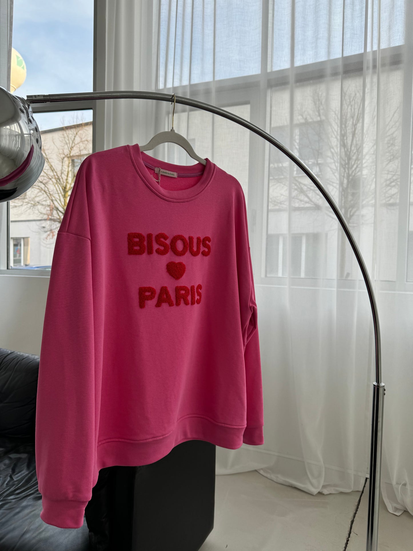 Sweater BISOUS PARIS pink