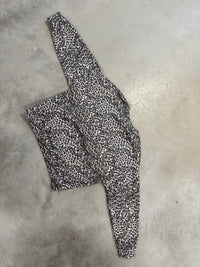 PREMIUM Butterstoff Baumwoll LEO Sweater taupe/creme