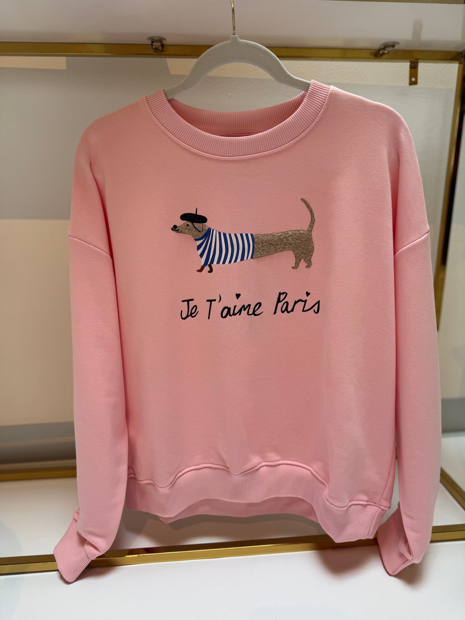 Sweater JE T`AIME PARIS rosa