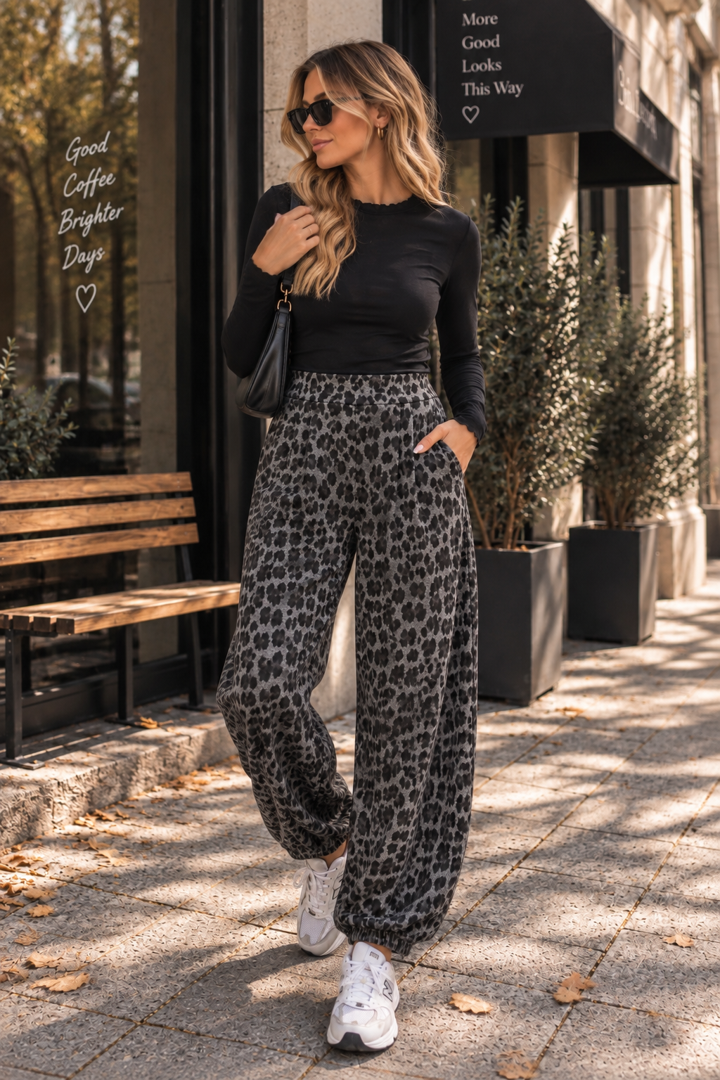 Winter Butterstoff Ballon Hose Grey Leo