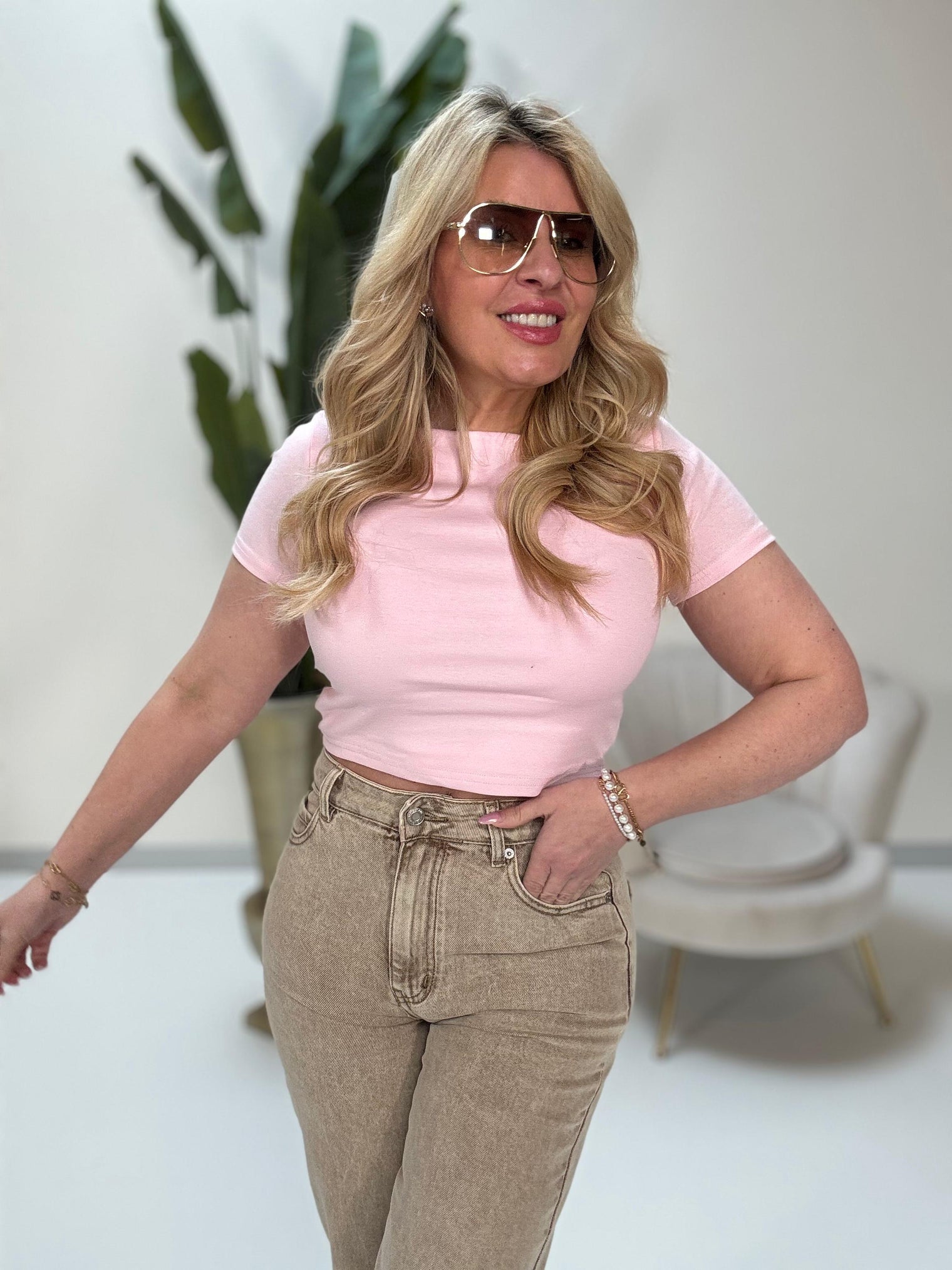 Basic Cropped Shirt WE LOVE BASICS