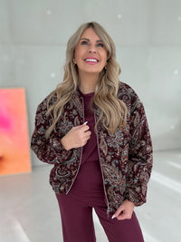 Bomberjacke Autumn Color VIBES burgundy