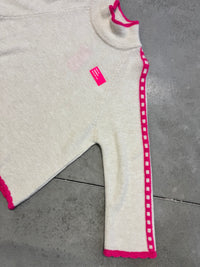 Pullover mit Patch DRESS FOR YOURSELF cremeweiß/pink