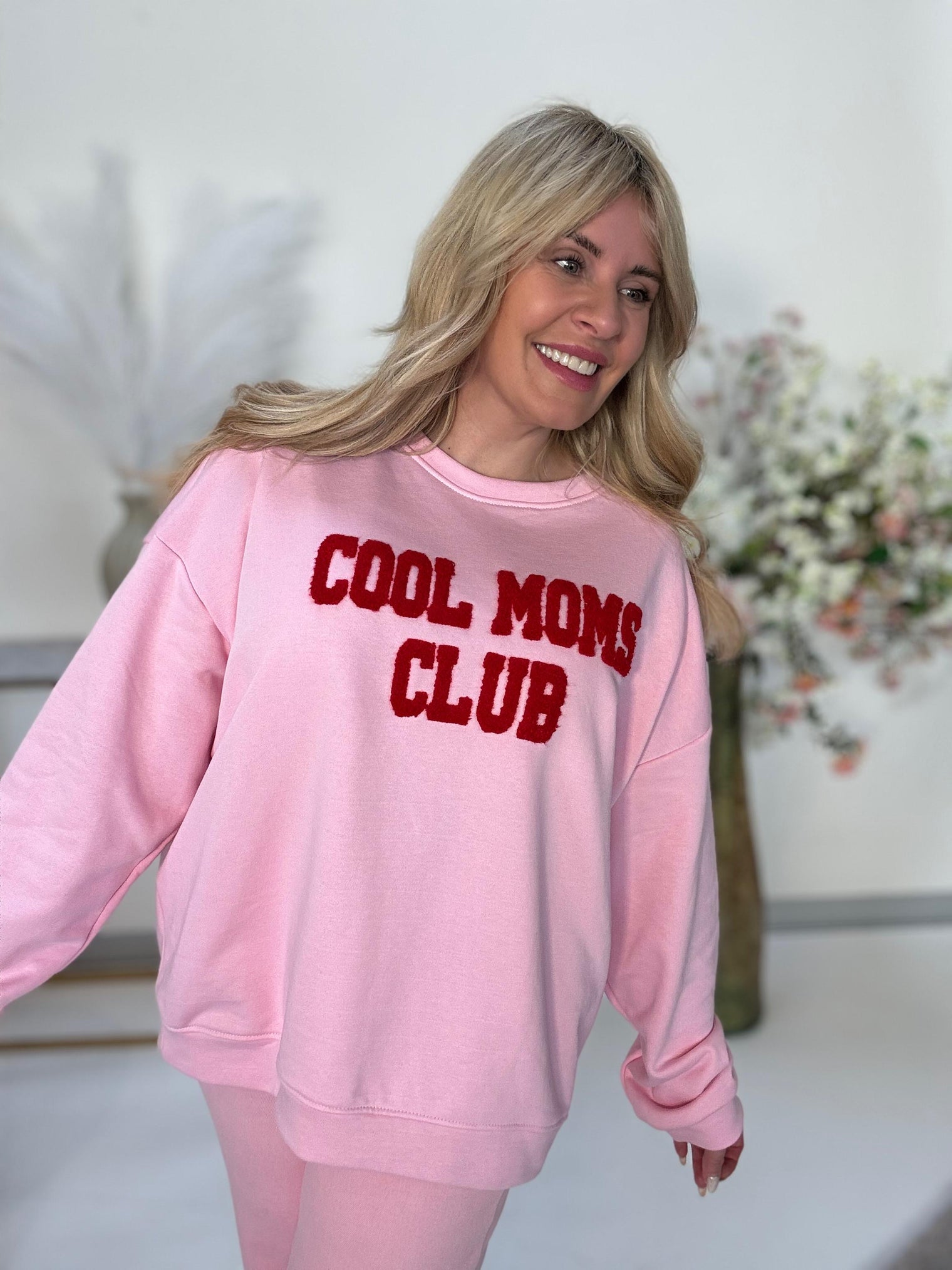 Sweater rosa COOL MOMS CLUB rot