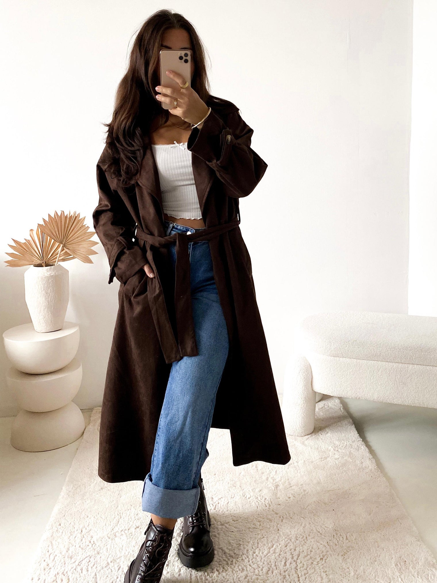 Velours Trenchcoat CHOCOLATE LOVE