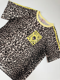 Statement Shirt leo LE SOLEIL GELB mit seitlichen Streifen