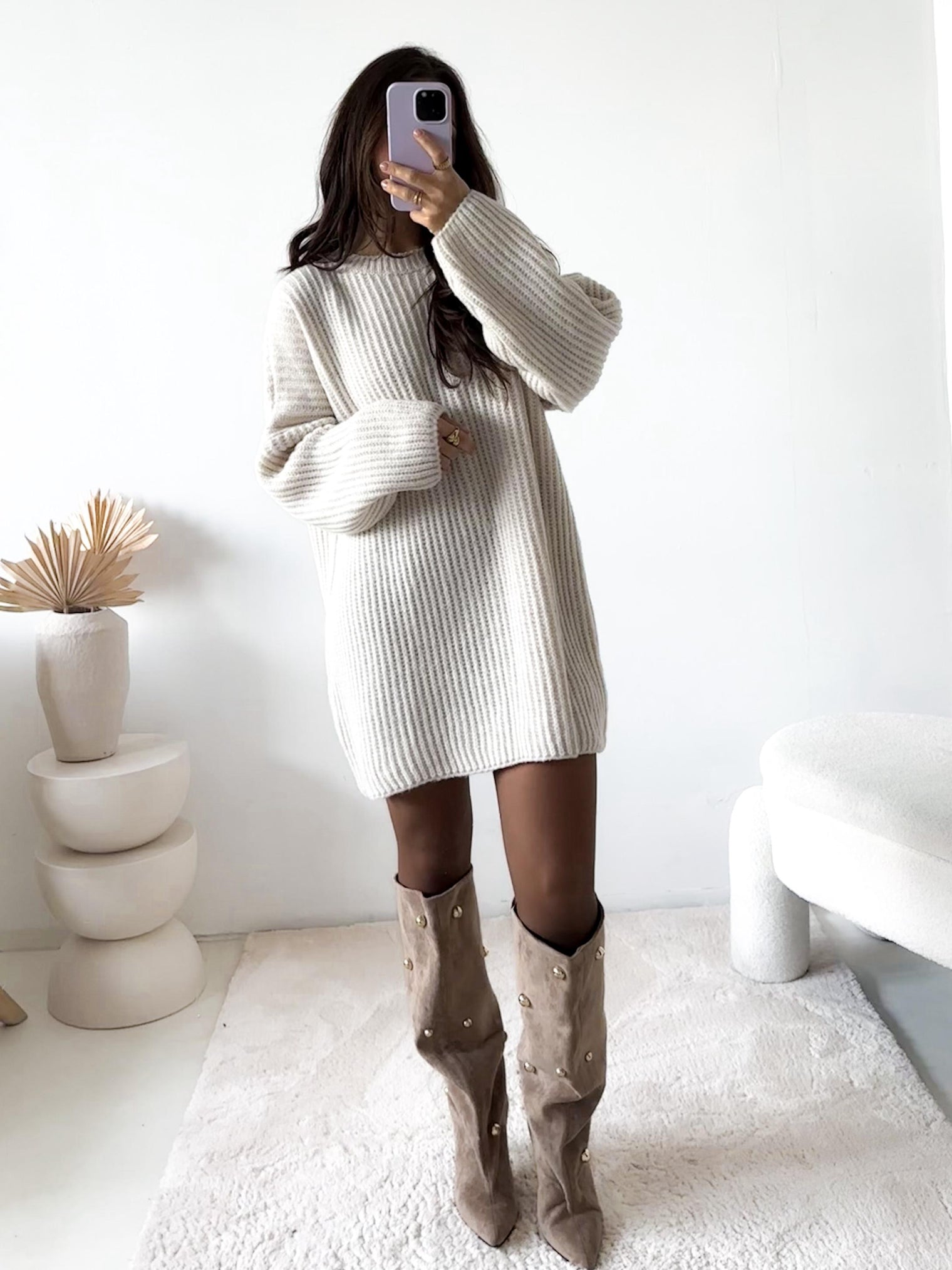 Strickkleid CREAMY COZYNESS