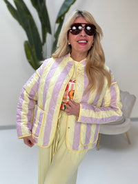 Jacke Flieder gelb  Puffer