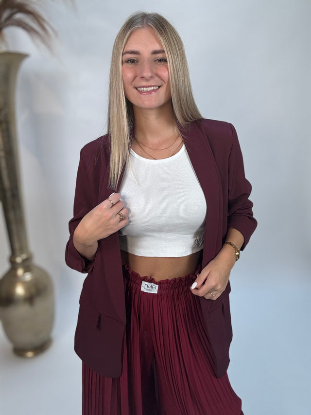 Blazer BASIC LOVE burgundy