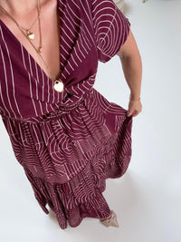 Kleid LUXURY CLEAN GIRL burgundy