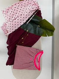 Statement Shirt mit leichten Schulterpolstern LITTLE HEART hellrosa/burgundy