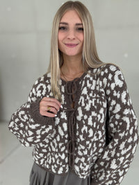 Strickjacke MOCHA MOUSSE LEO zum binden