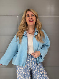 Velours Lederjacke KILL THEM WITH SOFTNESS