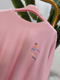 Statement Shirt rosa BE THE REASON FOR SMILES TODAY