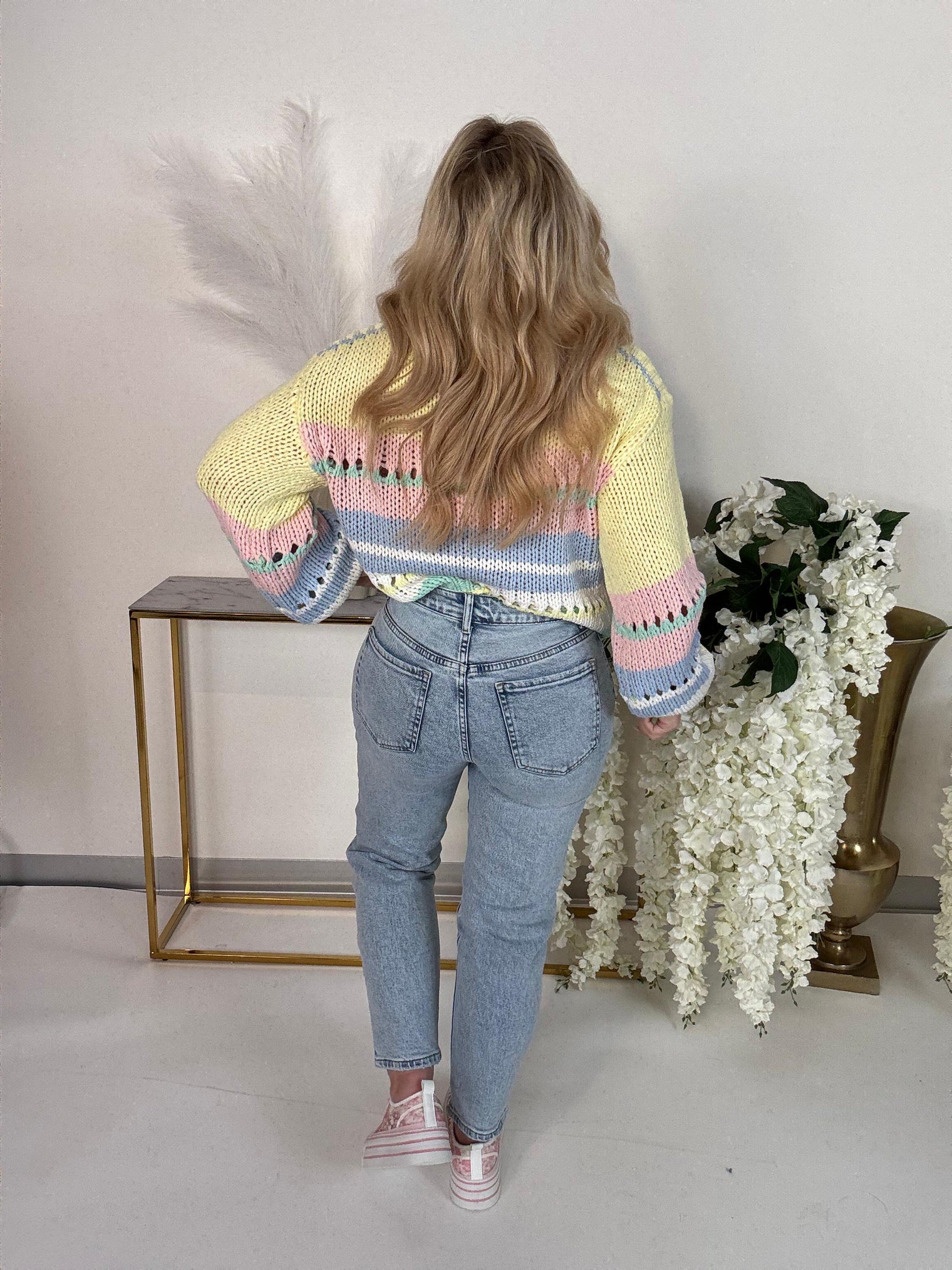 Stretch MOM Jeans BLUE LAGOON