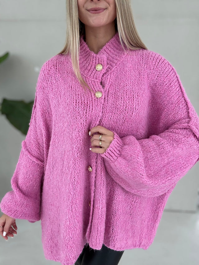 Strickjacke SUPER SOFT Candy pink
