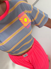 Statement Shirt IBIZA SOLEIL blau gestreift