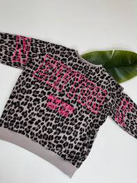 Butterstoff Pullover LEO mit Rückenprint NEW YORK soft grey