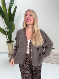 Strickjacke MOKKA BOW