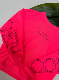 Sweater mit Rückenprint COPENHAGEN pink