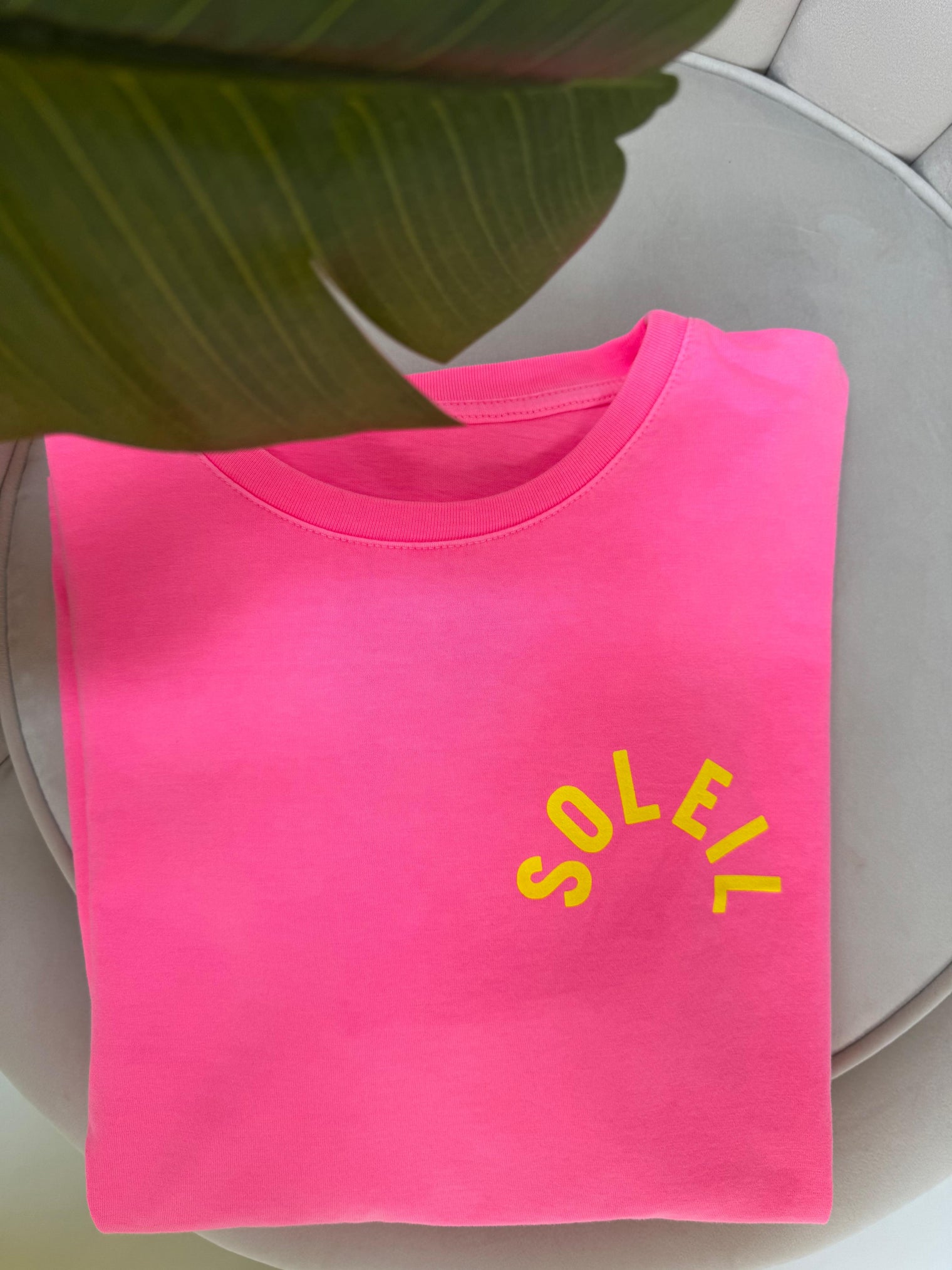Statement Shirt pink SOLEIL mit Rückenprint