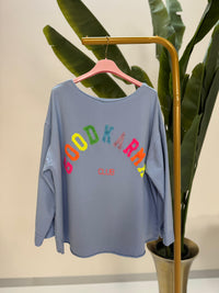 Jersey Pullover hellblau GOODKARMA CLUB
