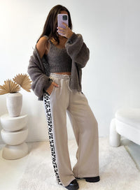 Hose Leo LOVE Taupe beige