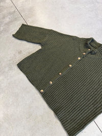 Strickjacke mit Knopfleiste khaki