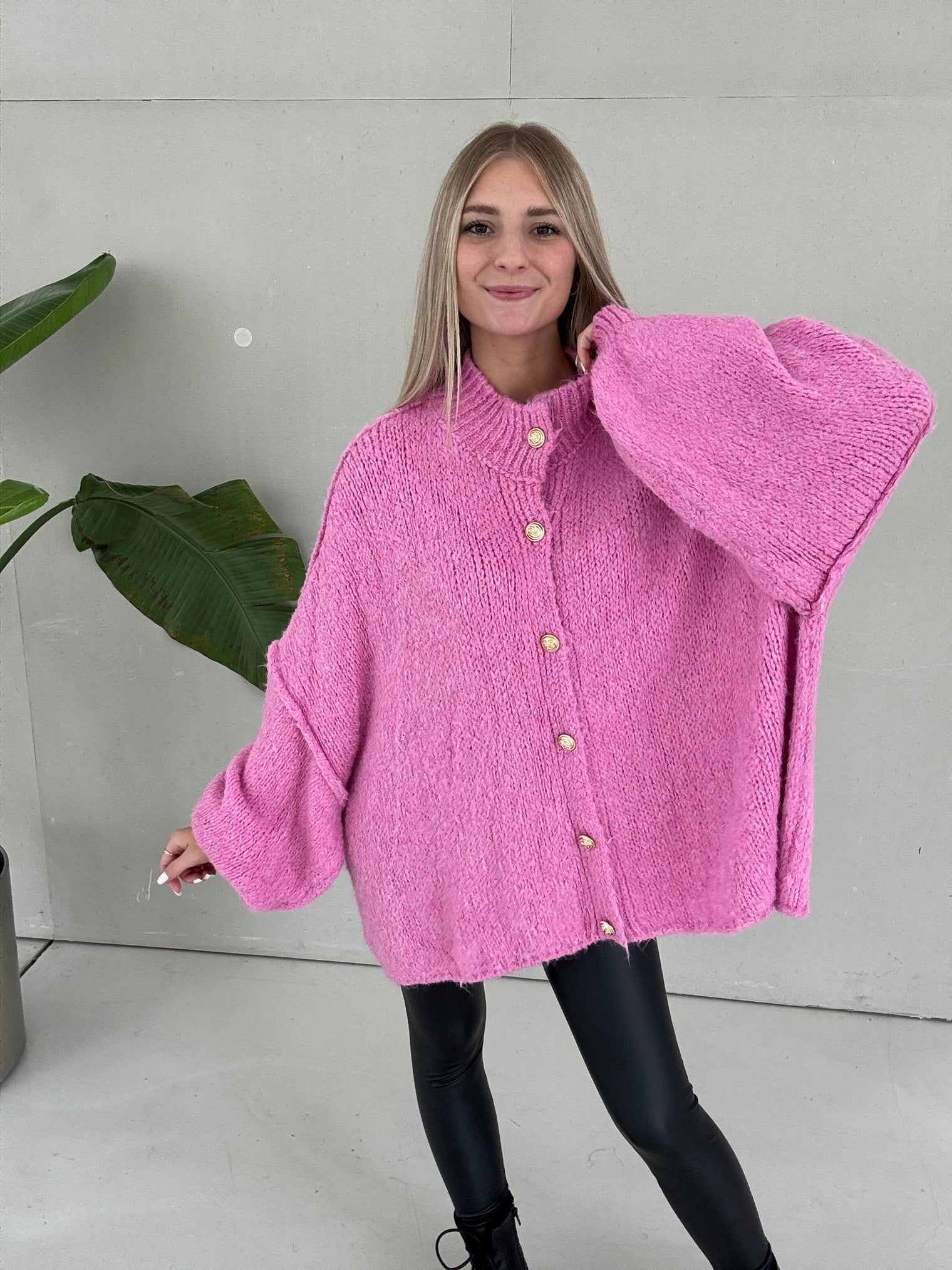 Strickjacke SUPER SOFT Candy pink