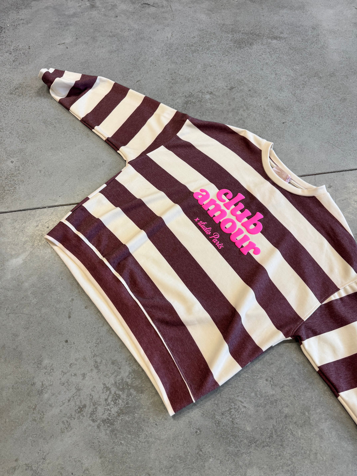 PREMIUM Butterstoff Baumwoll Sweater burgundy