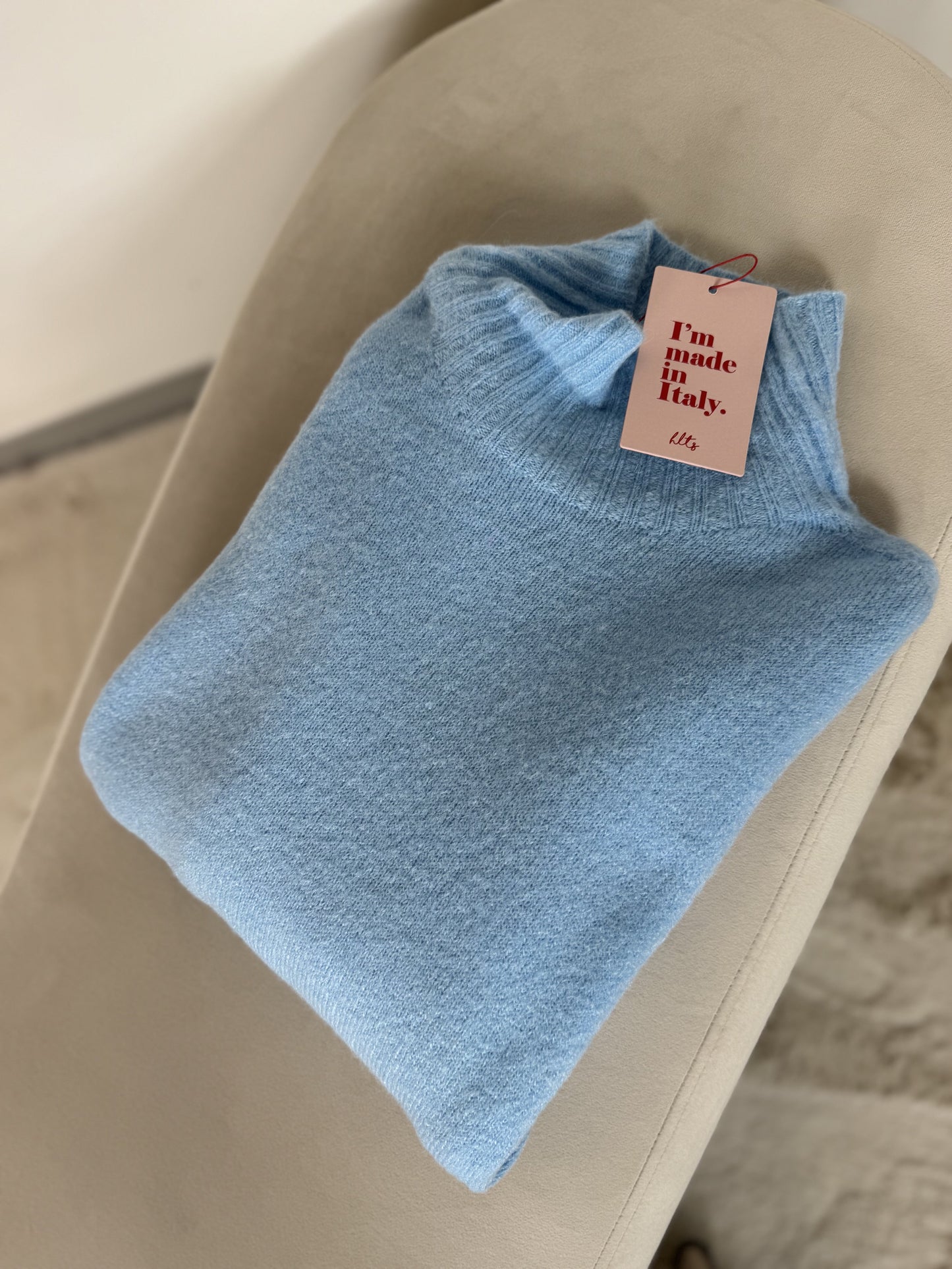 Pullover mit Baby Alpaka hell blau 7089-AP2258 leichter Turtle Neck hellblau