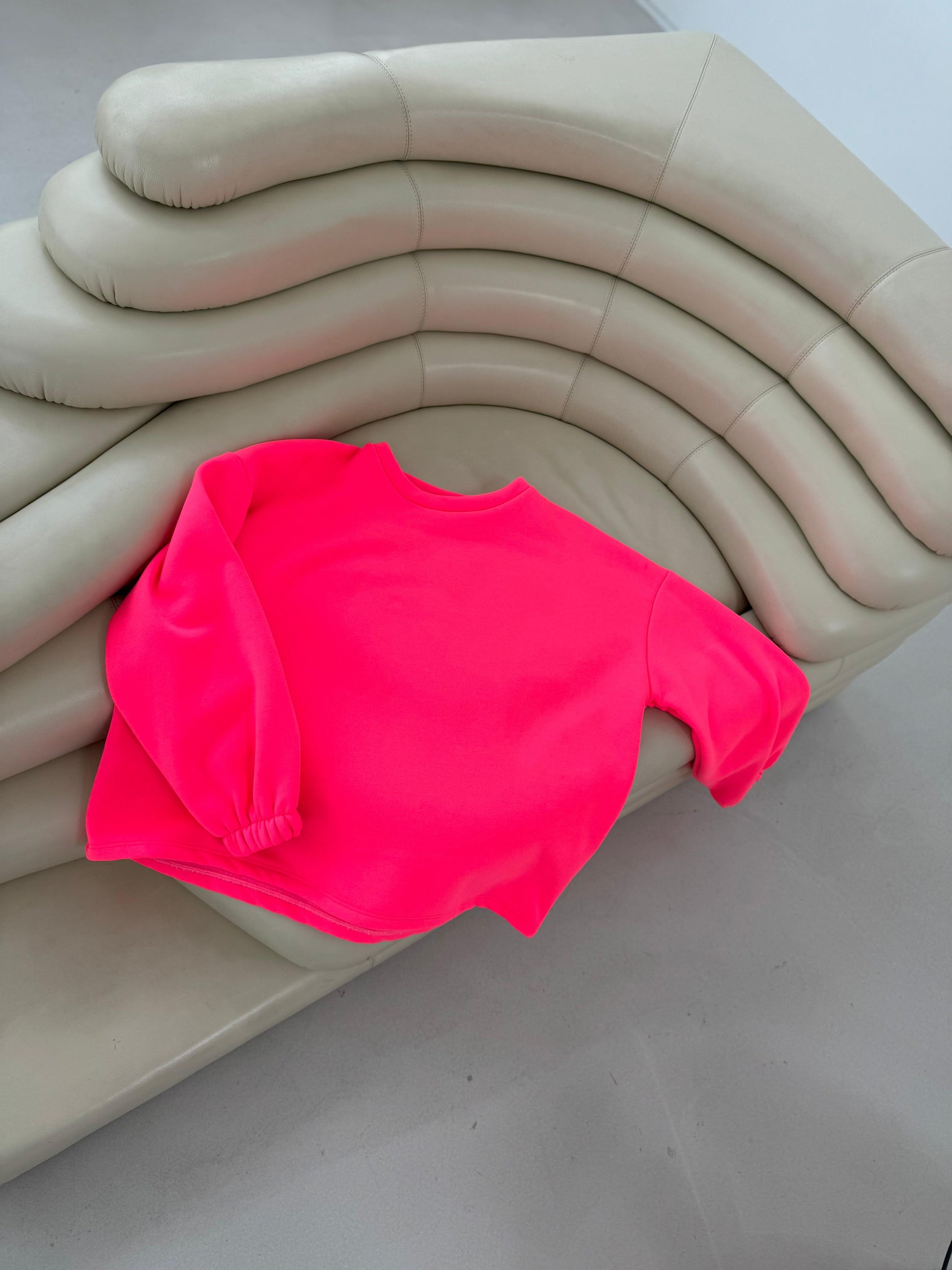 Sweater Hot pink GOODVIBES rainbow