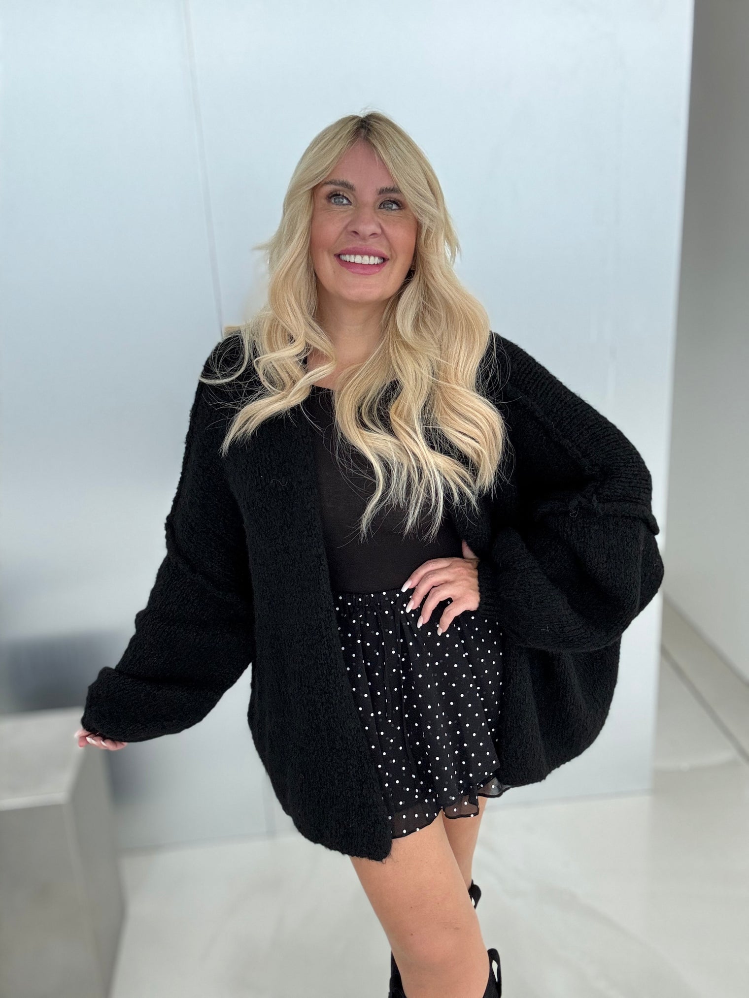 Cardigan COZY DREAMS schwarz
