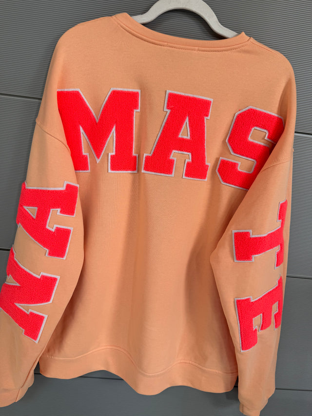 Premium Sweater YOGA CLUB mit Rückenprint