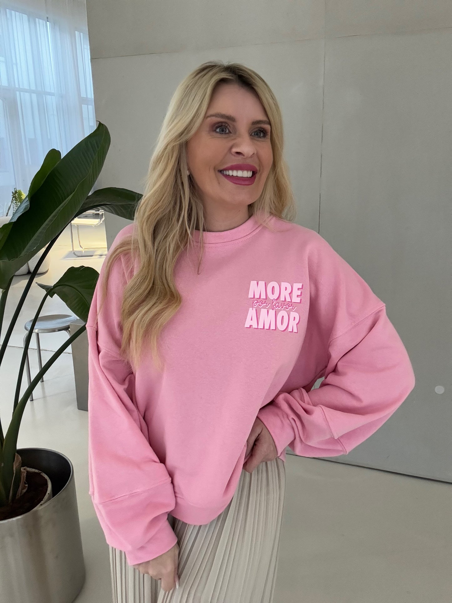 Sweater MORE AMOR rosa