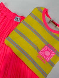 Statement Shirt IBIZA SOLEIL gelb gestreift