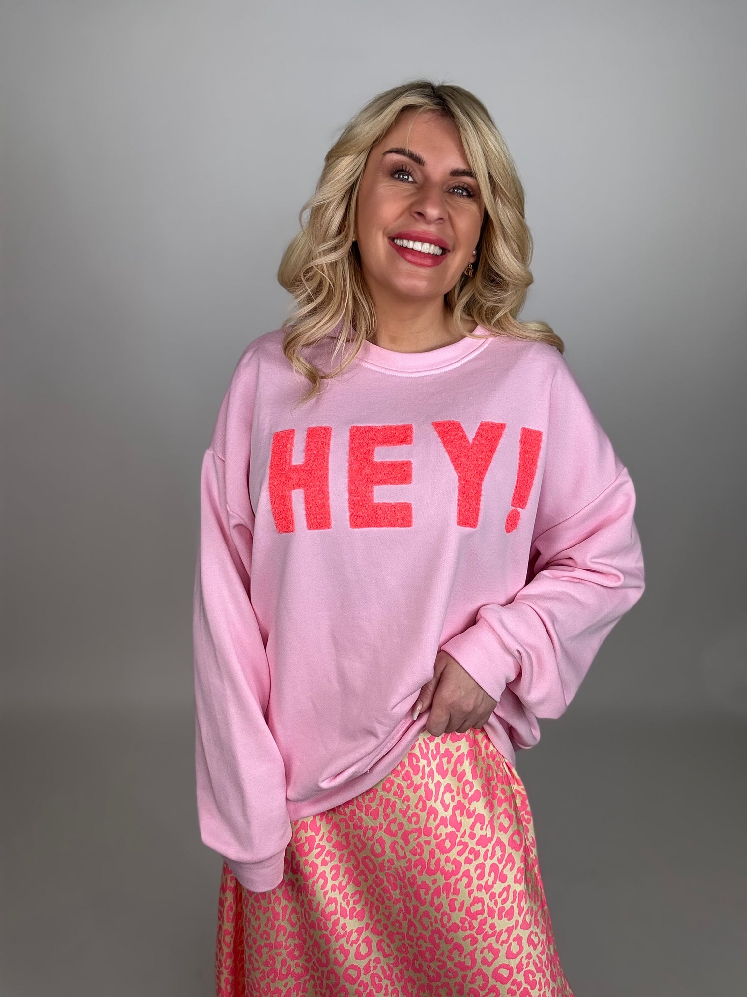 Sweater HEY! rosa