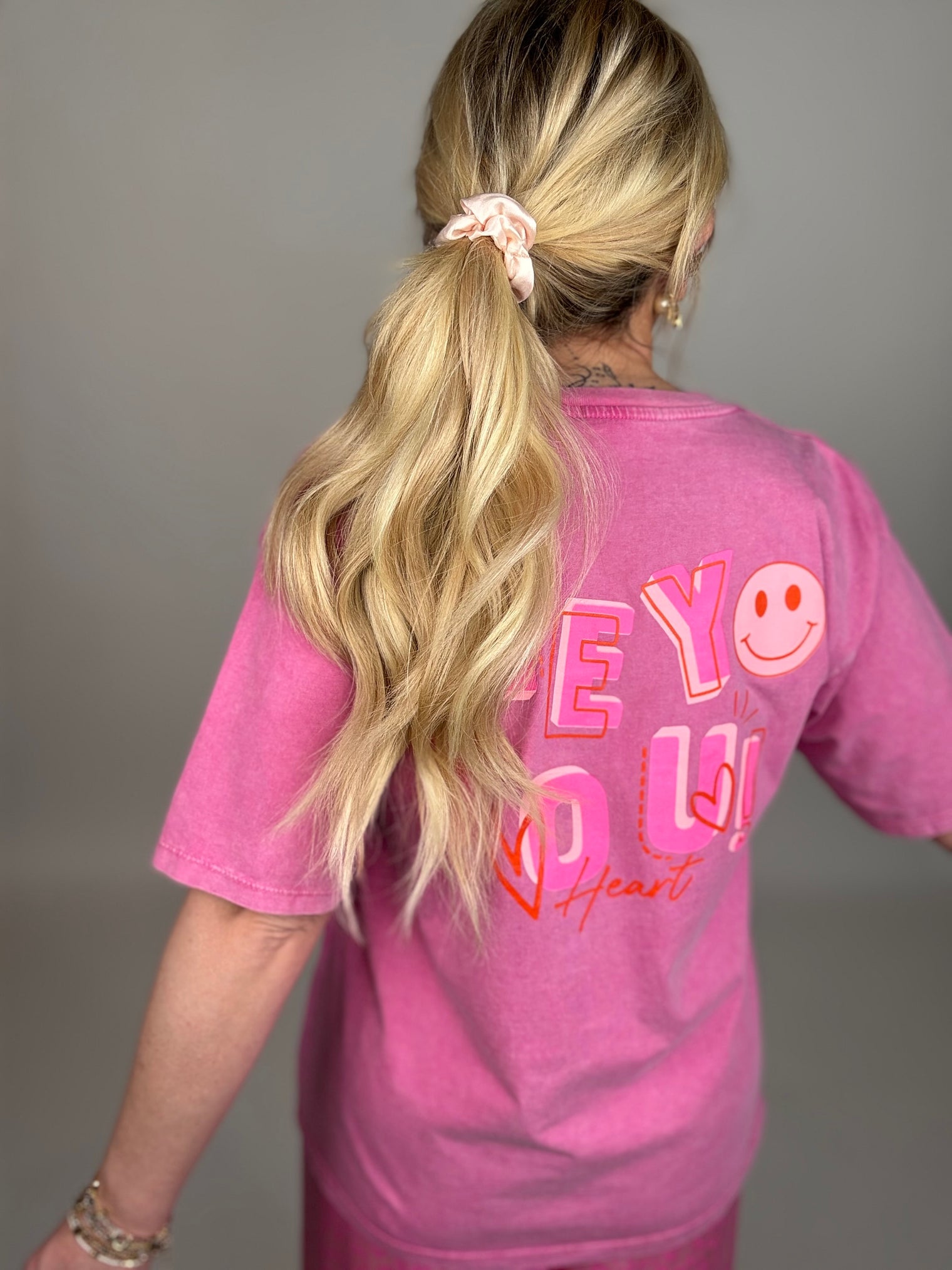 Statement Shirt pink Smily