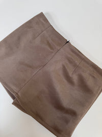 Velours Hosenrock mit leichtem Schlitz soft taupe