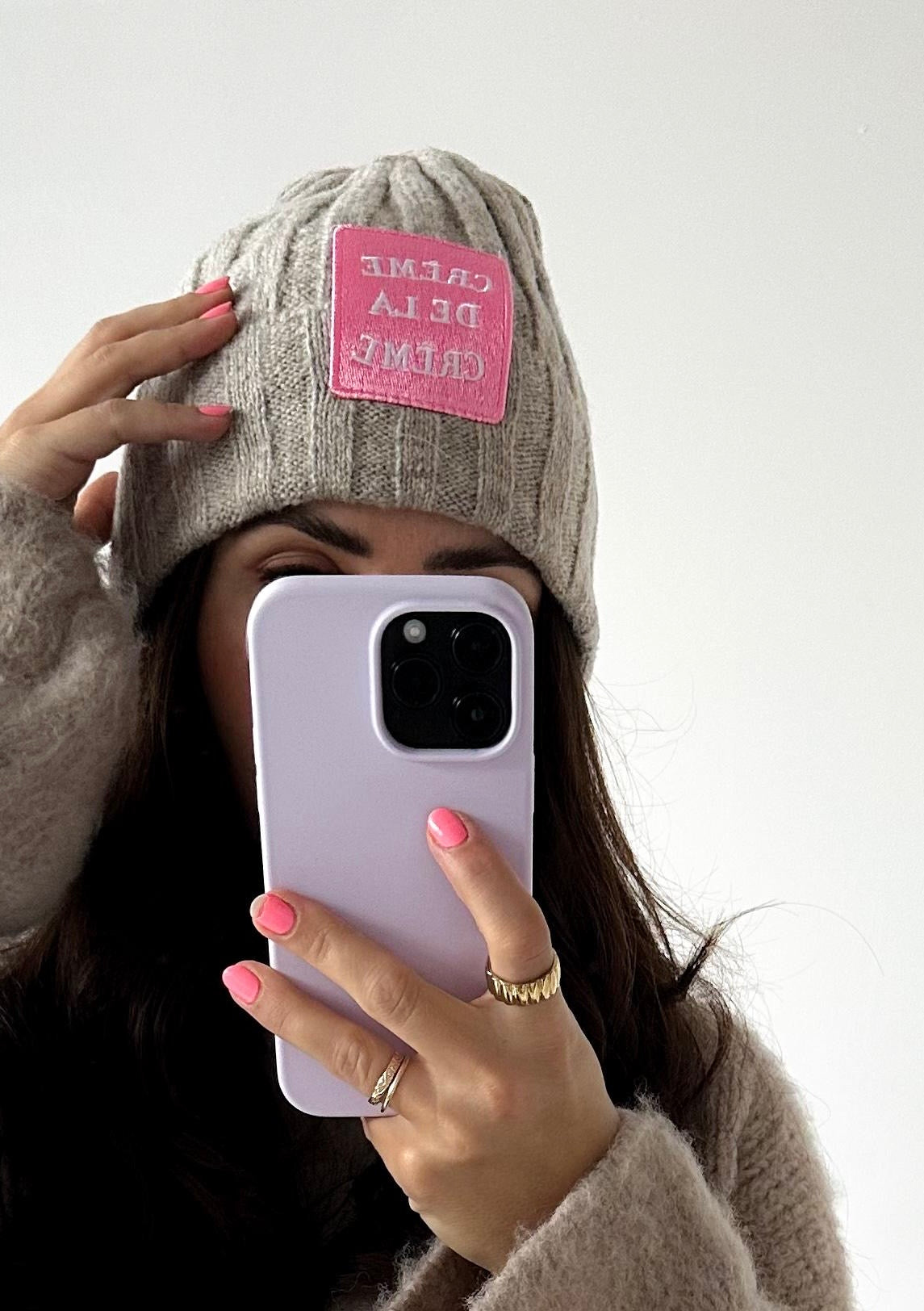 Mütze Beanie CREME DE LA CREME creme