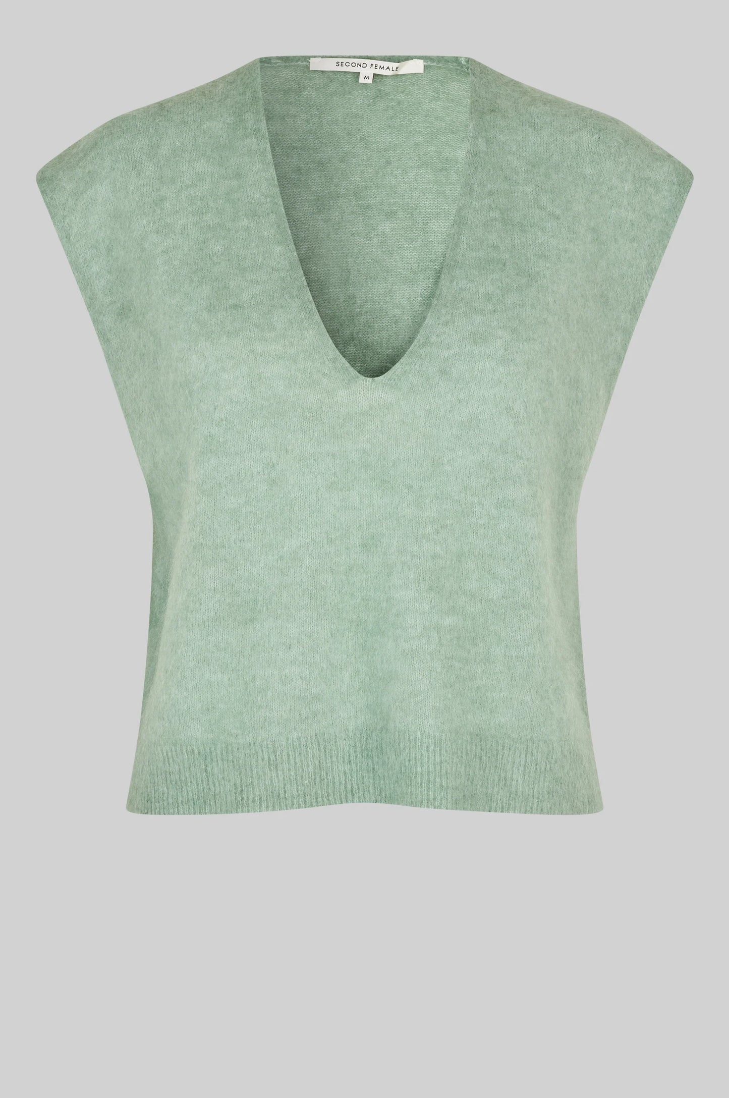 Second Female Camryn Knit Vest slate green