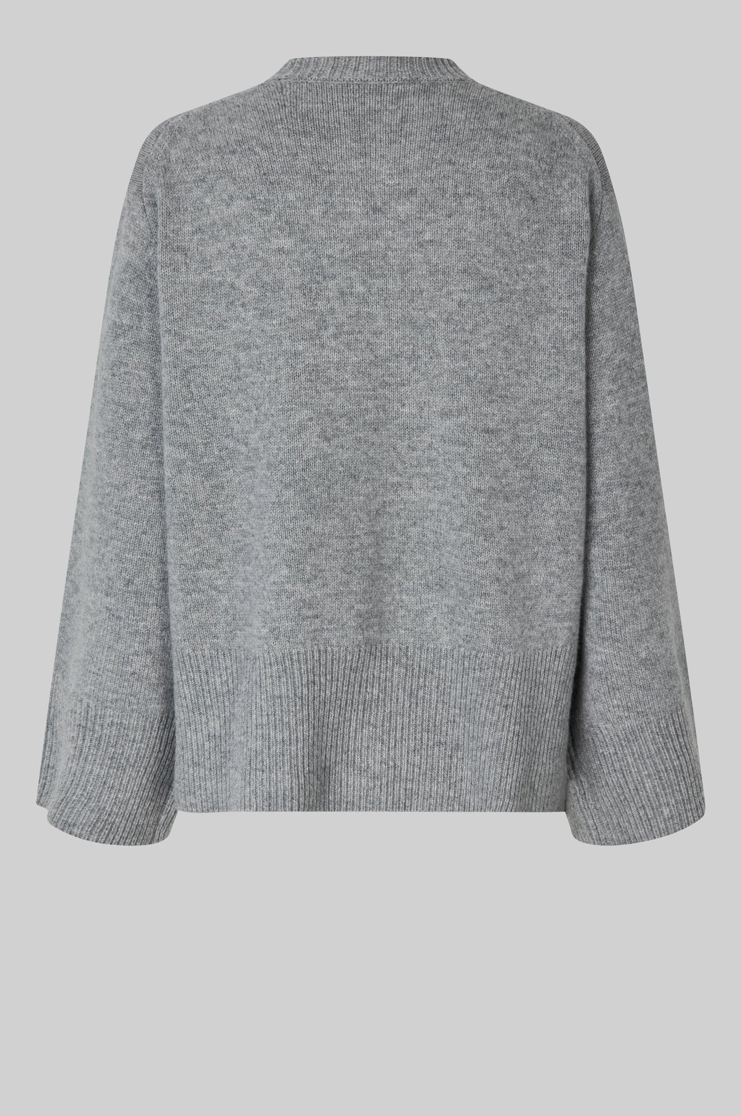 Second Female Alpha Knit O-Neck grey melange